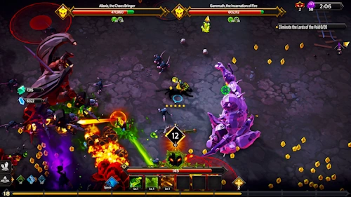 Soulstone Survivors combat against the Chaos Bringer