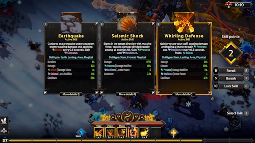 A large boss encounter in Soulstone Survivors